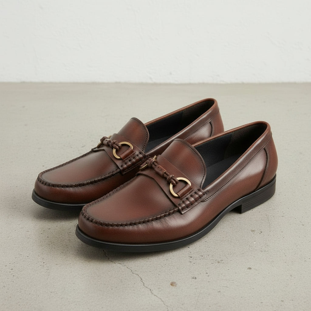 Men's Classic Horsebit Loafers in Full Grain Leather