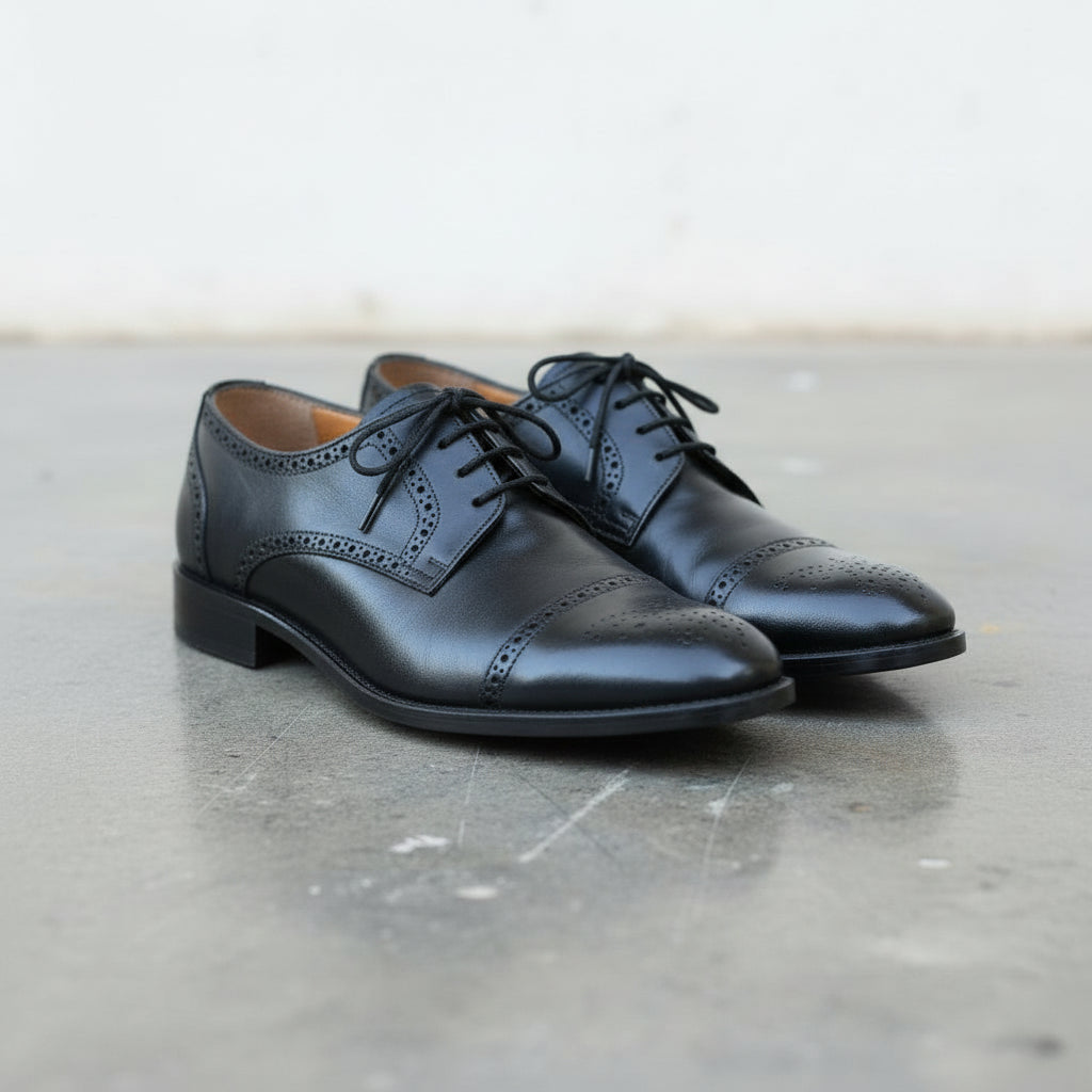 Handcrafted Full-grain Leather Brogue Dress Shoes