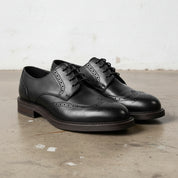 Handmade Men's Full Grain Leather Brogue Dress Shoes