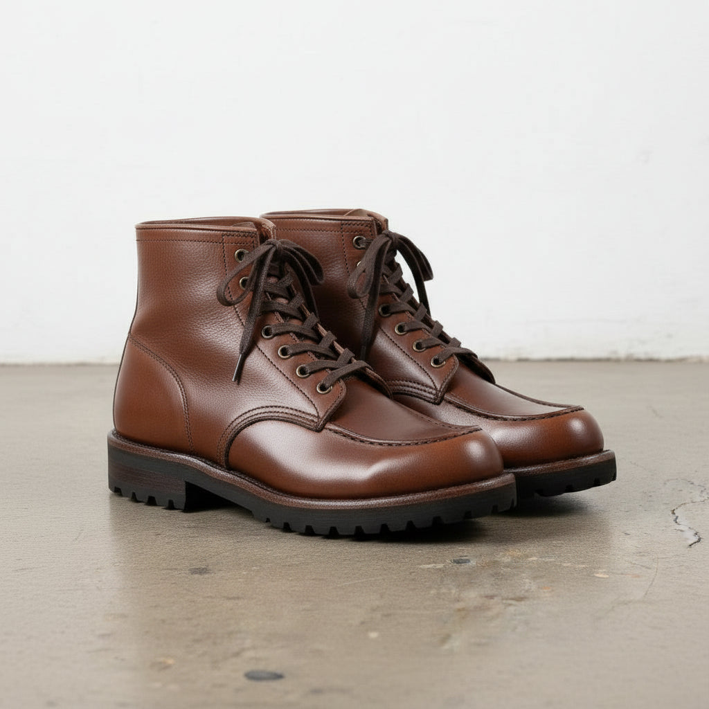 Handmade Men's Full Grain Leather Work Boots