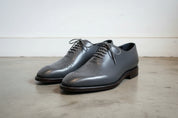 Men's Charcoal Gray Brogue Leather Dress Shoes