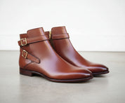Handcrafted Men's Jodhpurs Ankle Leather Boots