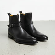 Handcrafted Men's Black Jodhpurs Ankle Boots