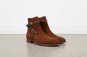Handcrafted Men's Brown Suede Jodhpurs Boots