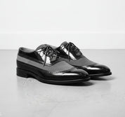 Handmade Mens Wingtip Two Tone Dress Shoes, Mens Spectactor Shoes