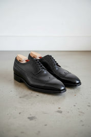 Men's Wingtip Black Leather Oxford Dress Shoes