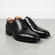 Handcrafted Men's Black Oxford Dress Shoes