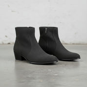 Men's Dark Gray Suede Zipper Ankle Boots