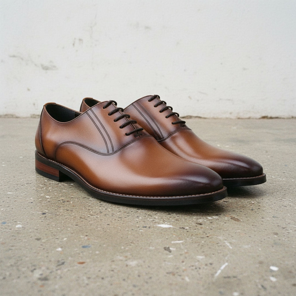 Handmade Men's Full Grain Leather Elegant Oxford Dress Shoes