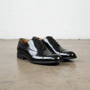 Handmade Men's Polished Cow Leather Oxford Dress Shoes