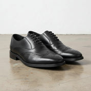 Men's Handmade Cow Leather Wingtip Brogues Dress Shoes