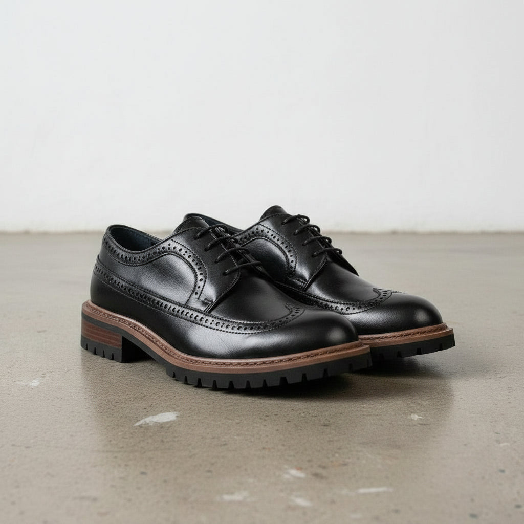 Handmade Men's Geniune Leather Formal Dress Shoes