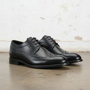 Handmade Men's Full Grain Leather Wingtip Brogue Shoes