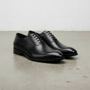 Men’s Handmade Leather Dress Shoes, Classic Black Oxford Style