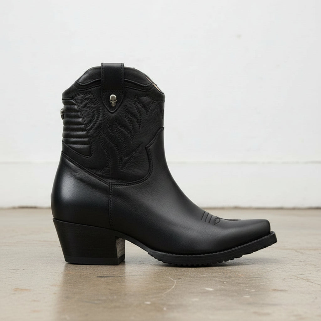 Handmade Calf Leather Women's Ankle Boots
