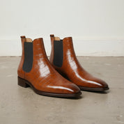 Handcrafted Tan Chelsea Boots