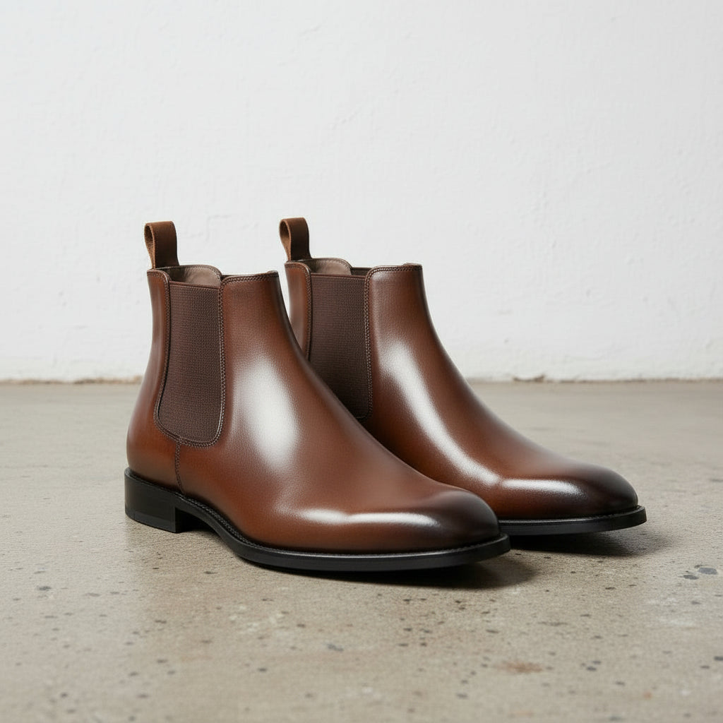 Handmade Brown Chelsea Boots