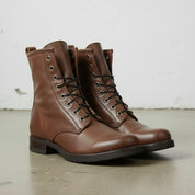Handcrafted Men's Brown Combat Boots