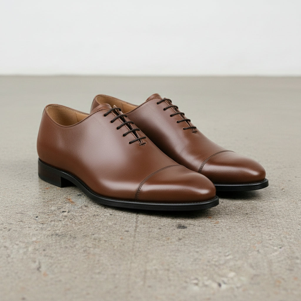 Men's Brown Leather Oxfords