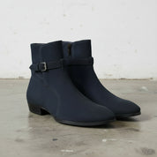 Men's Navy Blue Suede Jodhpur Boots