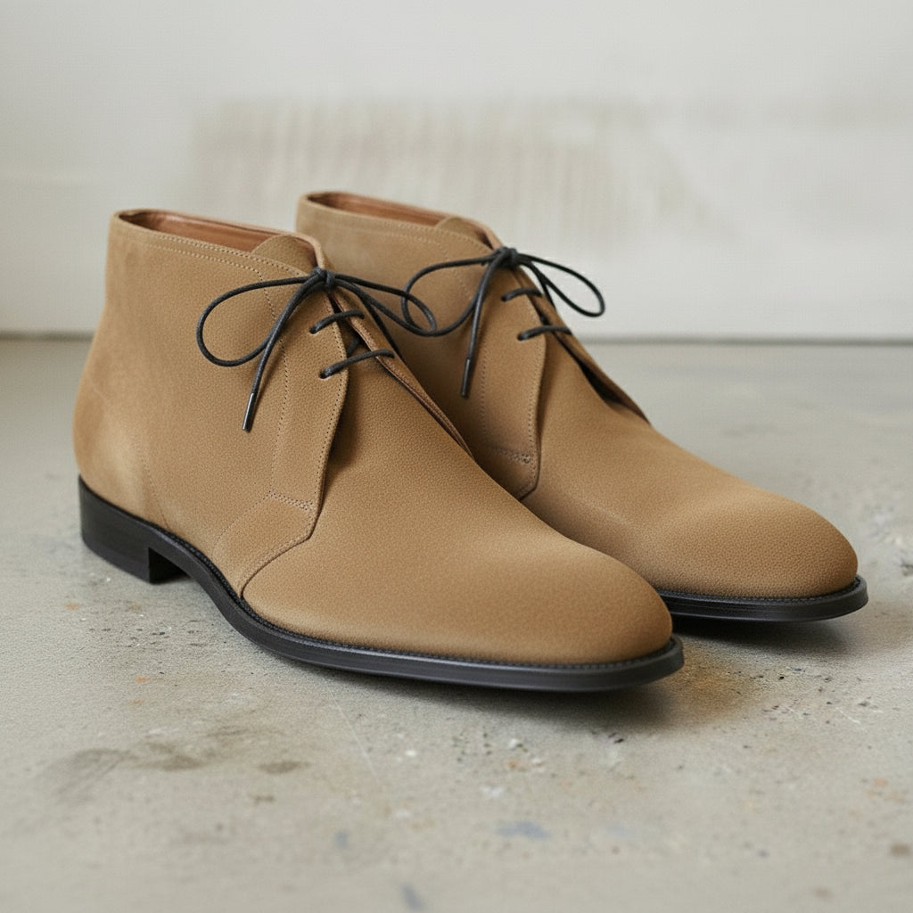 Men's Tan Suede Chukka Boots