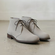 Men's Light Gray Suede Chukka Boots