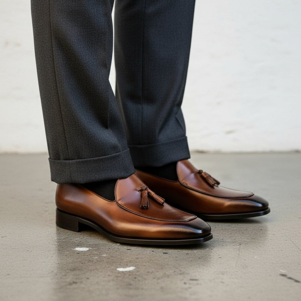 model-wearing-formal-side-view of product