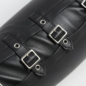 Men's Slim Fit Buckle Leather Pants for Casual and Party Wear