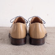 Men's Tan and White Leather Derby Shoes — Fosbrooke