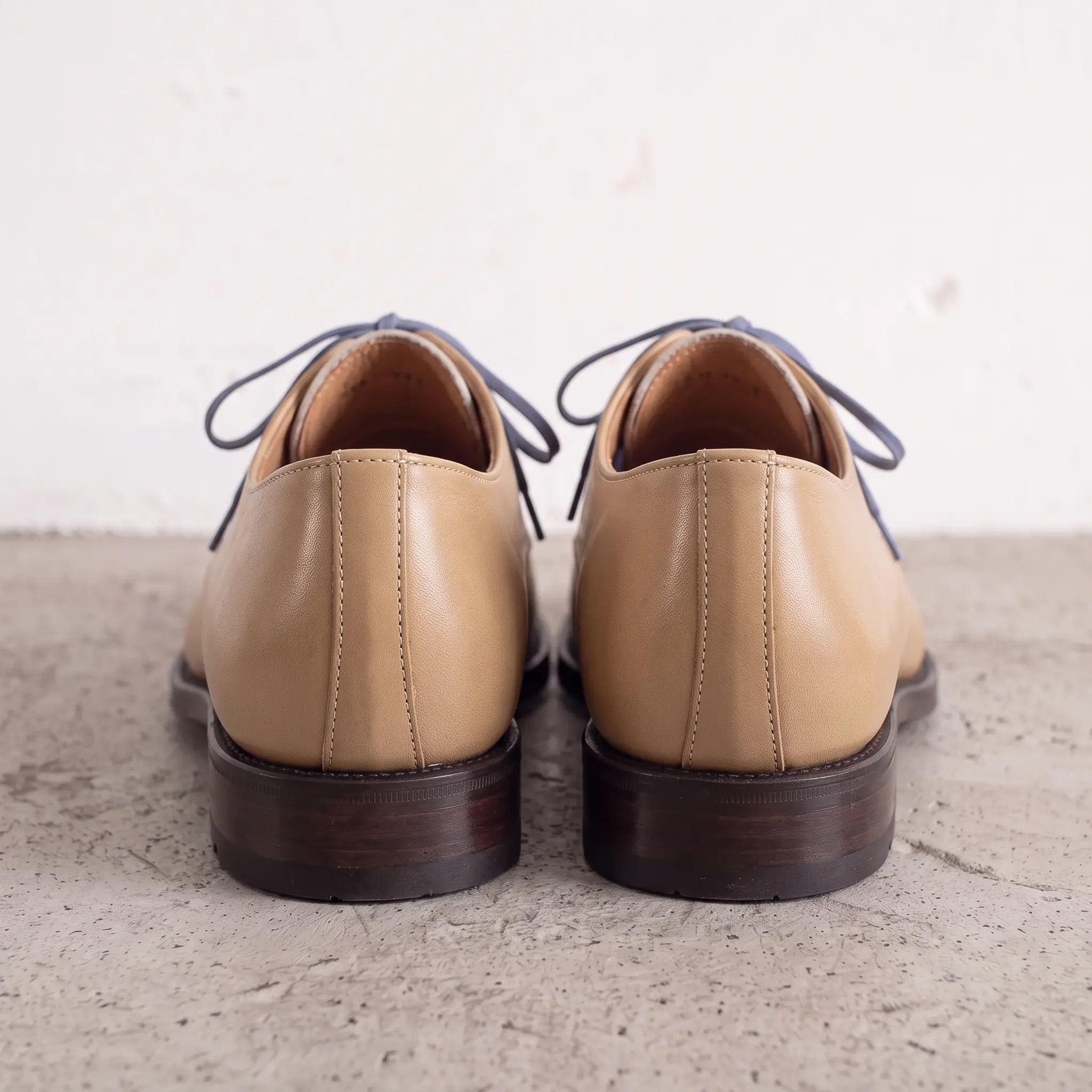 Men's Tan and White Leather Derby Shoes — Fosbrooke