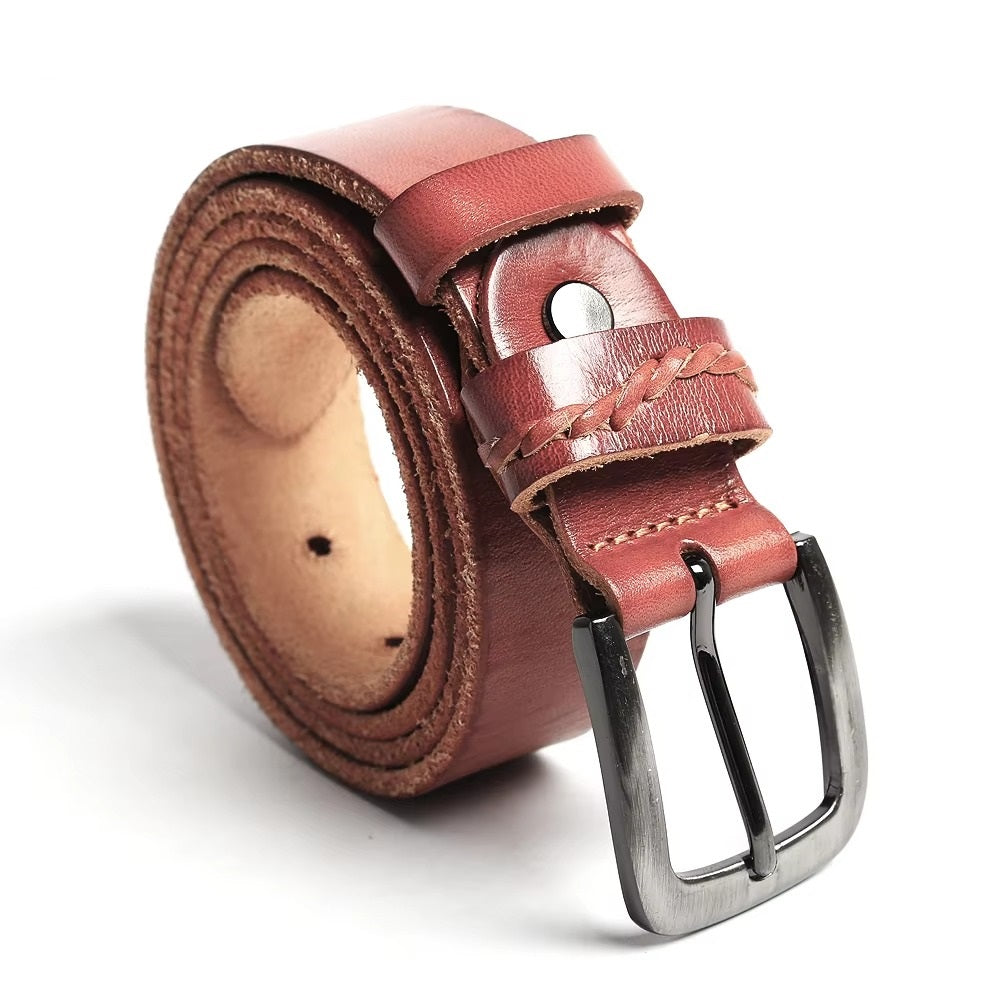 Men's Handmade Cowhide Leather Belt