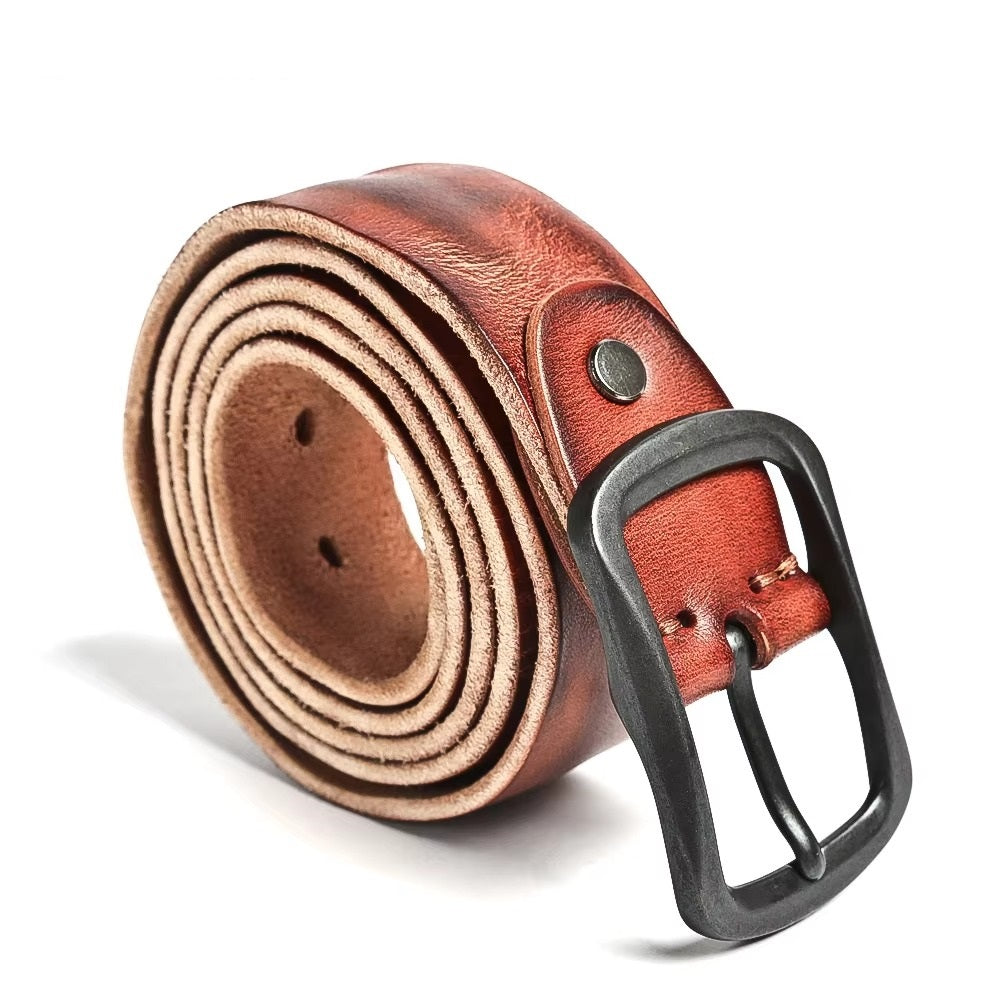 Men's Handmade Full-Grain Leather Belt