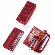 Snake Skin Leather RFID Women Wallet