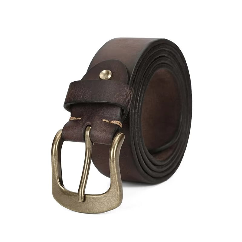 Men's Luxury Genuine Leather Designer Belt -Premium Full-Grain Men's Accessories