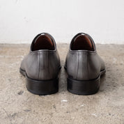 Men's Gray Medallion-Toe Leather Oxfords — Norton
