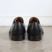 Men's Black Cap-Toe Leather Brogue Derbys — Foote