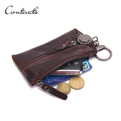 Women's Full-Grain Leather Key Case Wallet