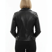 Women's Handmade Moto Leather Jacket