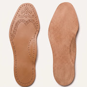 Light Brown Wingtip Brogue Full-Grain Leather Insoles — Bassett