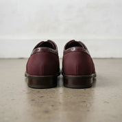 Men's Burgundy Pebbled Leather Wingtip Oxfords — Neale