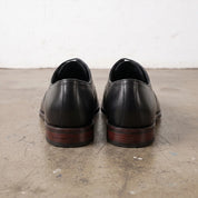 Men's Black Cap-Toe Suede Leather Oxfords — Neville