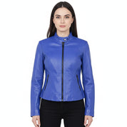 Women's Handmade Moto Leather Jacket