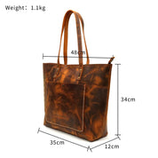 Genuine Leather Tote Bag for Women