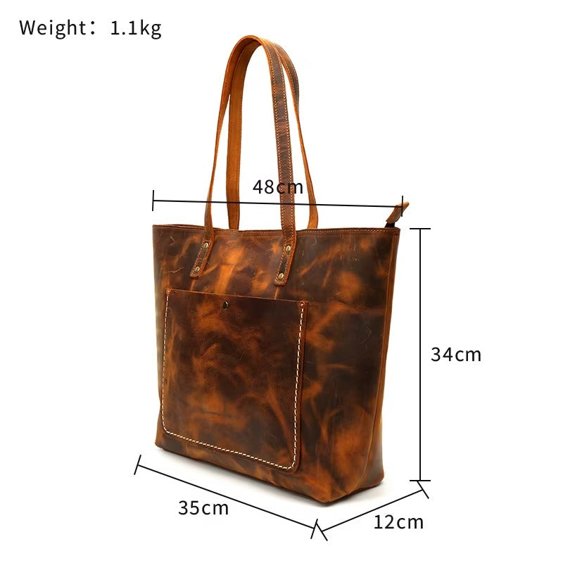 Genuine Leather Tote Bag for Women
