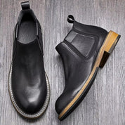 Men’s Genuine Leather Chelsea Boots, Stylish Casual & Business Wear
