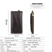 Slim RFID Wallet for Men - Genuine Leather Wallet with Phone Holder