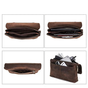Genuine Men’s Clutch Bag - Leather Tablet Holder