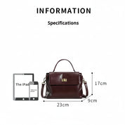 Women's Vintage Genuine Leather Crossbody Bag - Classic Messenger Handbag