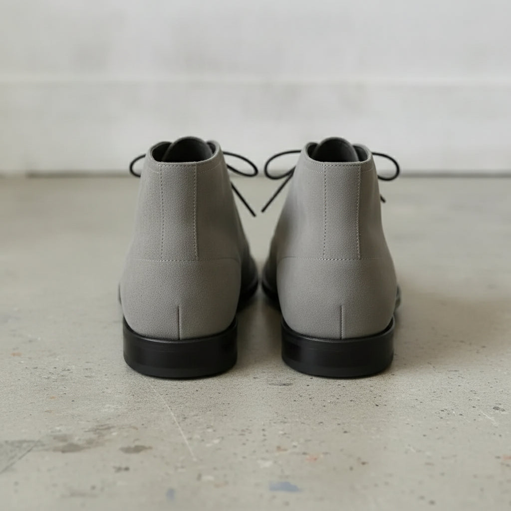Men's Light Gray Suede Chukka Boots