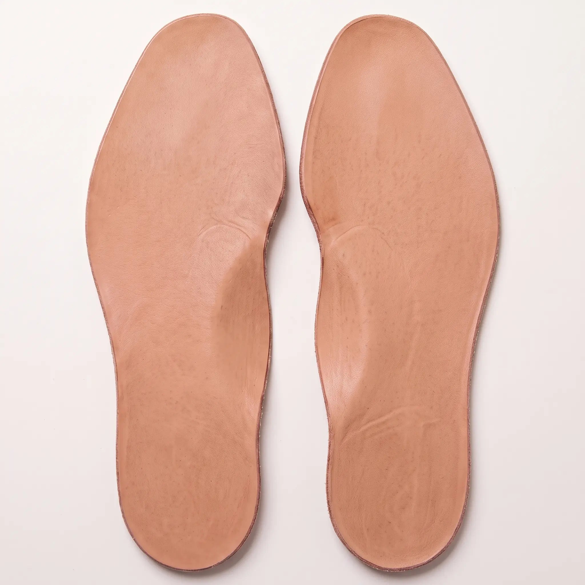 Light Brown Plain Full-Grain Leather Insoles — Sibton